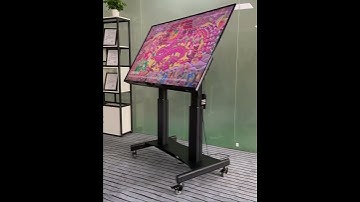 Elctrical Lifting tilting Mobile stand for Smart board Interactive displays Interactive touchscreen