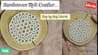 DIY Pearl Coaster/How to make pearl beads coasters easily