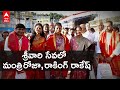 Minister Roja, Jabardasth comedians Rakesh, Sujatha visit Tirumala