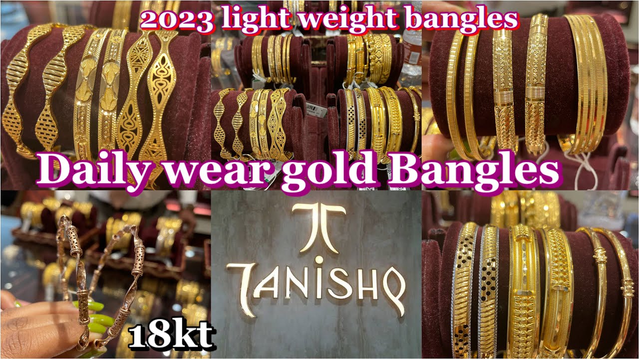 Tanishq light weight bangles Clearance