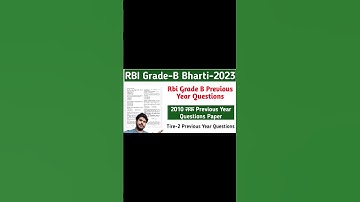 RBI Grade B Previous year paper #rbi #shorts #viral #ytshorts