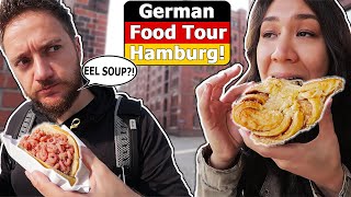 GERMAN FOOD TOUR - HAMBURG!! (Street Food, Fancy Fish & Weird Northern Dishes) screenshot 2