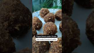 Vegan Sweet Recipe | Easy Coconut Laddu | Indian Sweet vegan shorts