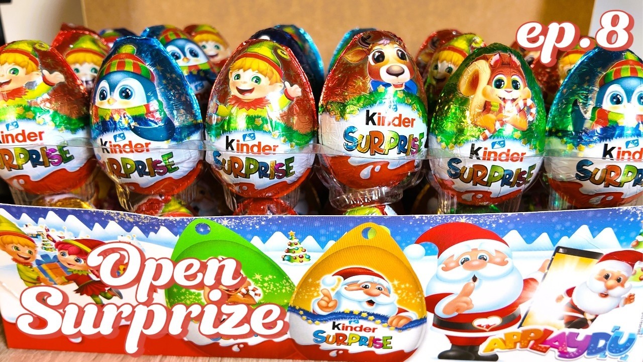 Ep.8 ASMR Kinder Surprize Chocolate Eggs #egg 🥚#satisfying  #open  #asmr