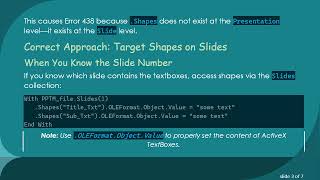 Information How to Update ActiveX TextBox Controls in PowerPoint Slides Using VBA News