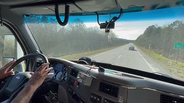 AU Level 2 Double Lane Change - Inside Cab View