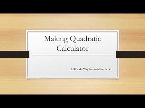 BASICS OF PYTHON || Simple Quadratic Equation Root Calculator || S2_03 ...