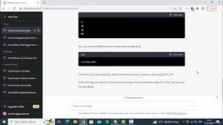 Functions and Formulas with ChatGPT