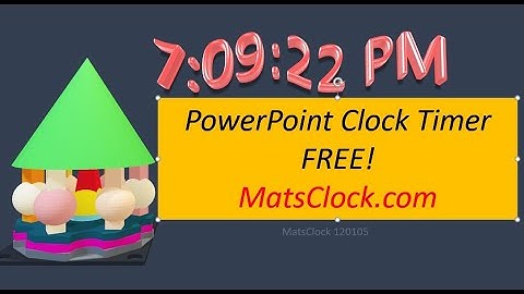 MatsClock 120105 - Free 3D PowerPoint Digital Clock PPT Timer