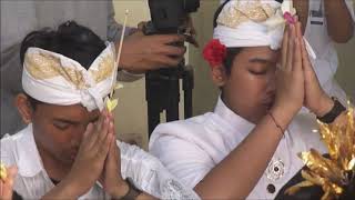 Metatah Ceremony. Beautiful Hindu Ritual In Tangsel Banten, Indonesia