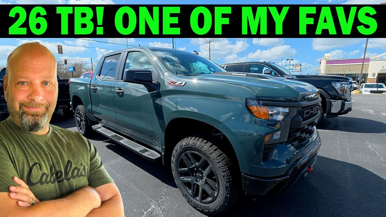 2026 Chevy Silverado 1500 Custom Trail Boss DIESEL Review Inside And Out