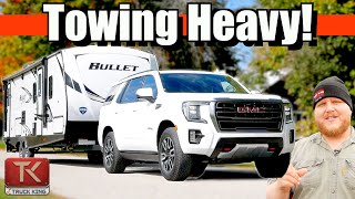 Travel Trailer Towing with the 2021 GMC Yukon AT4  Properly Testing the NEW Air Suspension!