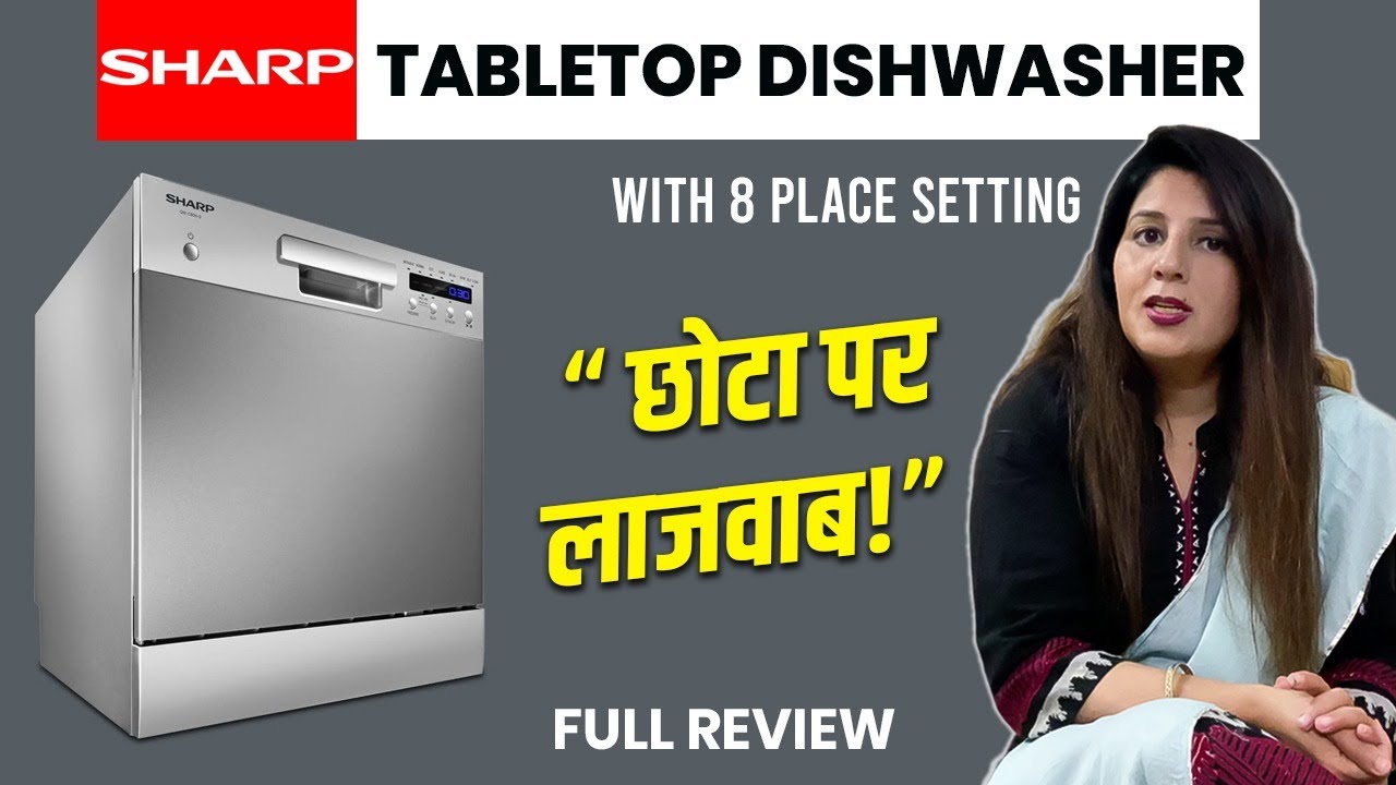 SHARP 8 Place Setting Table Top Dishwasher Review YouTube