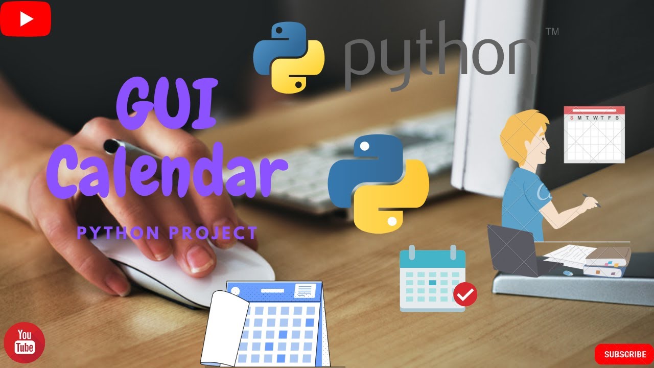 how to make GUI Calendar in Python || using Tkinter or tkcalendar ...
