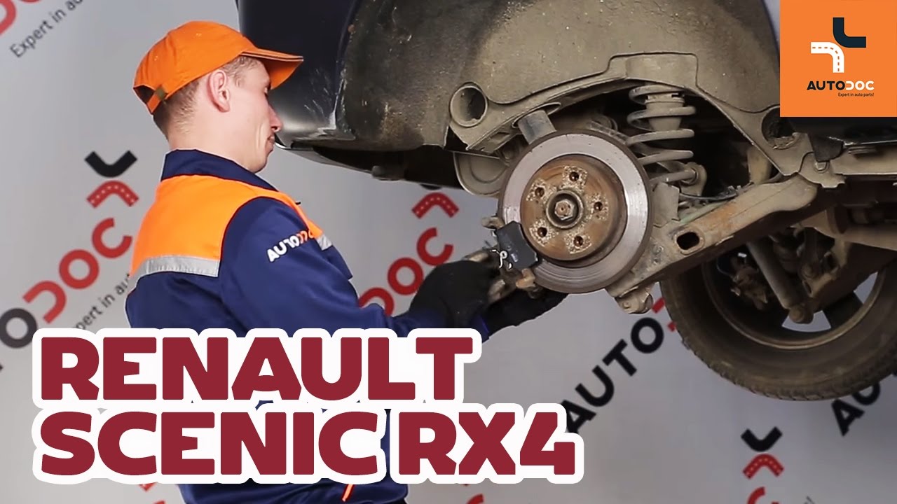 Jak wymienić tylne klocki hamulcowe w RENAULT SCENIC RX4