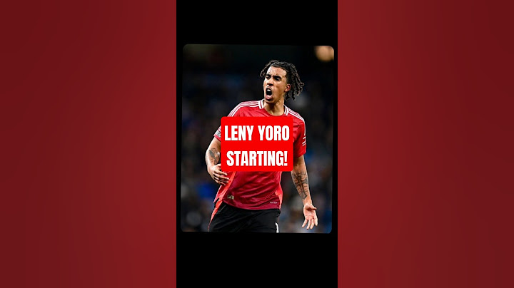 BREAKING:LENY YORO STARTS VS TOTTENHAM #mufc
