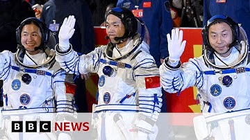 China sends youngest-ever astronauts to space | BBC News