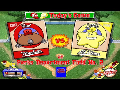 Backyard Baseball 1997 S 2022 Game 7 WOMBATS ALL STARS by Backyard I love Games
