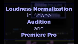 Loudness Normalization in Premiere Pro using Dynamic Link in Adobe Audition screenshot 3