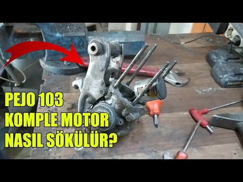 PEJO 103 KOMPLE MOTOR SÖKME DETAYLI VİDEO! #pejomotor