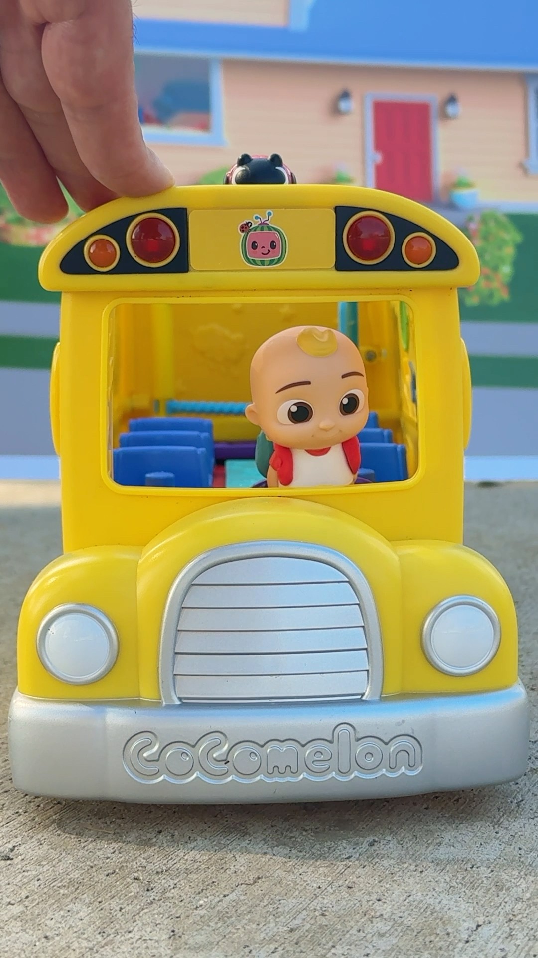 Baby JJ is ready to ride the bus to school! Toy Pretend Play! #cocomelon #toys