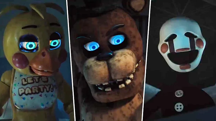 All FNAF 2 Trailer Animatronic Scenes Revealed So Far! (Brightened & Slowed)