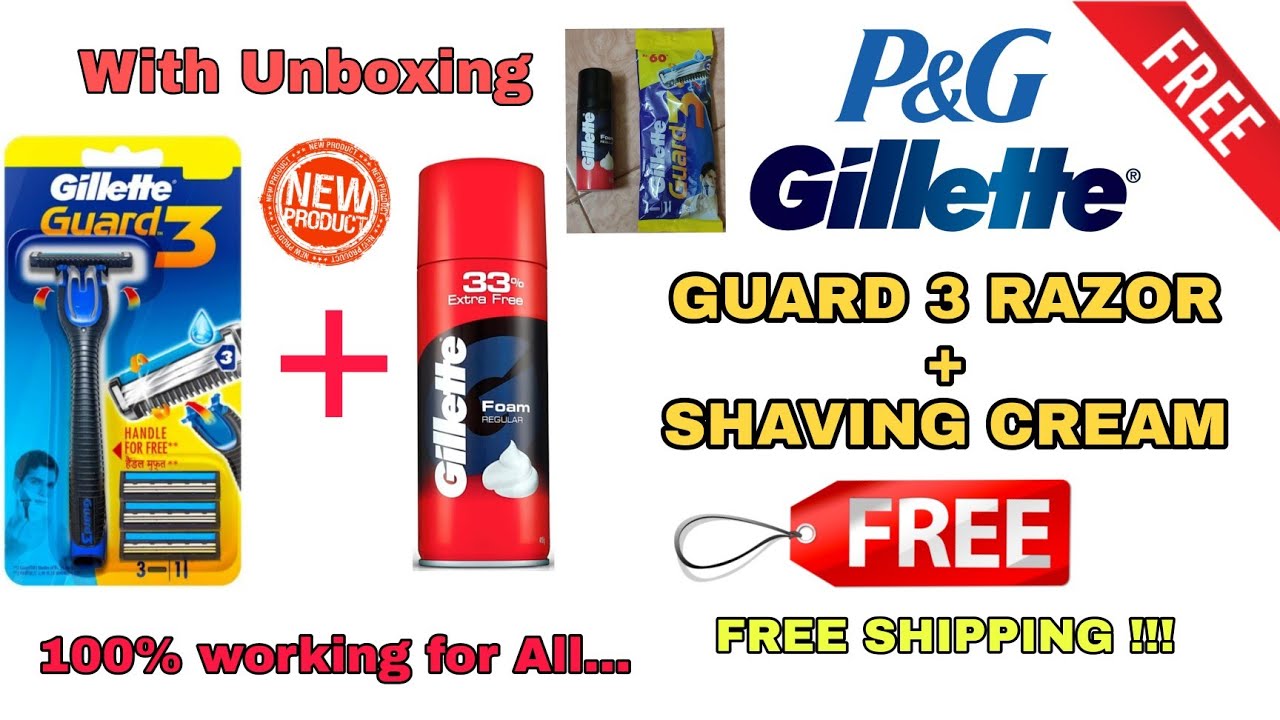 [Received] Get Free sample of Gillette Razor + Shaving Foam | Students Loot | All India Free