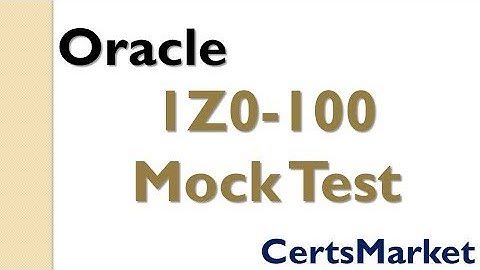 1Z0-100 Mock Test - It