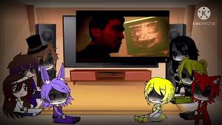 FNAF 1+Puppet+William+Vanny react to Left Behind