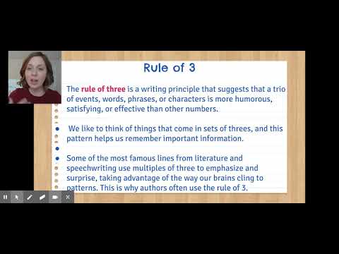 rule of three in creative writing