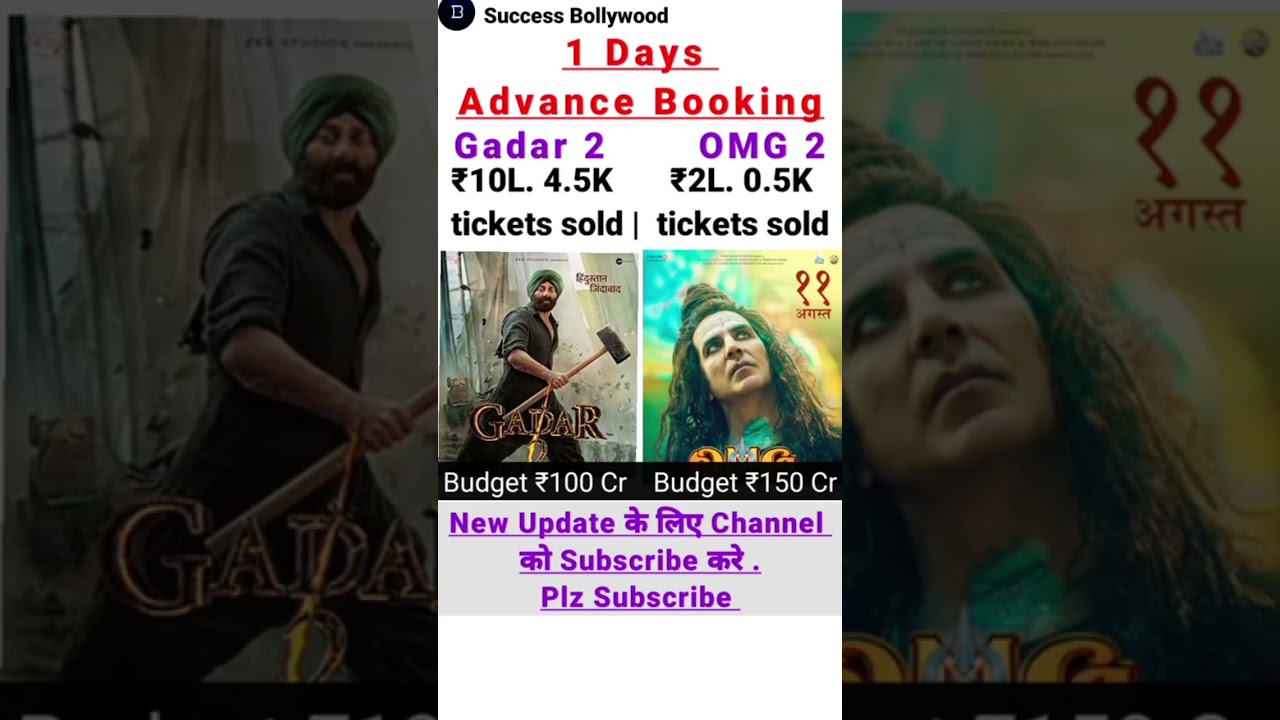 omg 2 vs gadar 2 worldwide collection 3 din ka 