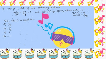 CSIR NET DEC. 2019 (PART 1) (PARTIAL DIFFERENTIAL EQUATIONS)