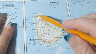 ASMR ~ Barbados History & Geography ~ Soft Spoken Map Tracing Tablet Google Earth screenshot 2