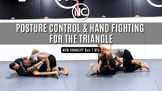 New Concept BJJ | Posture Control and Handfighting For the Triangle | NoGi Coach Caleb Flippin
