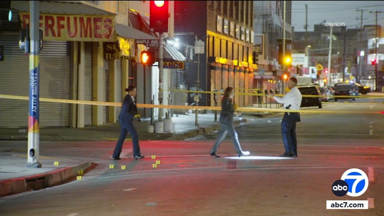 1 dead, 2 injured in downtown Los Angeles shooting - YouTube