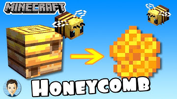 How to Get Honeycomb and Honey in Minecraft from Beehive Easy!