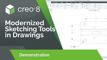 Modernized Sketching Tools in Drawings Demo | Creo 8