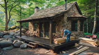 Man Transforms a Forgotten 1957 House in the Forest  | Start to Finish@luxonbushcraft