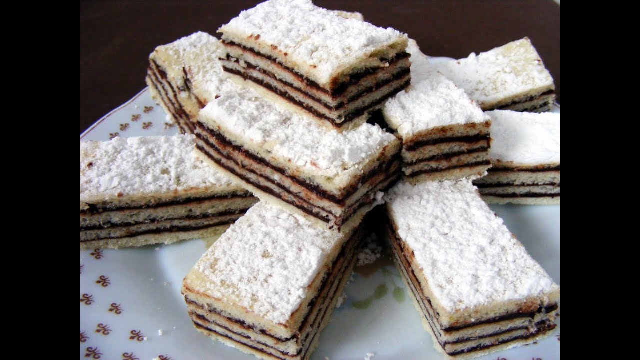 Prajitura de post cu foi si crema de cacao   #307