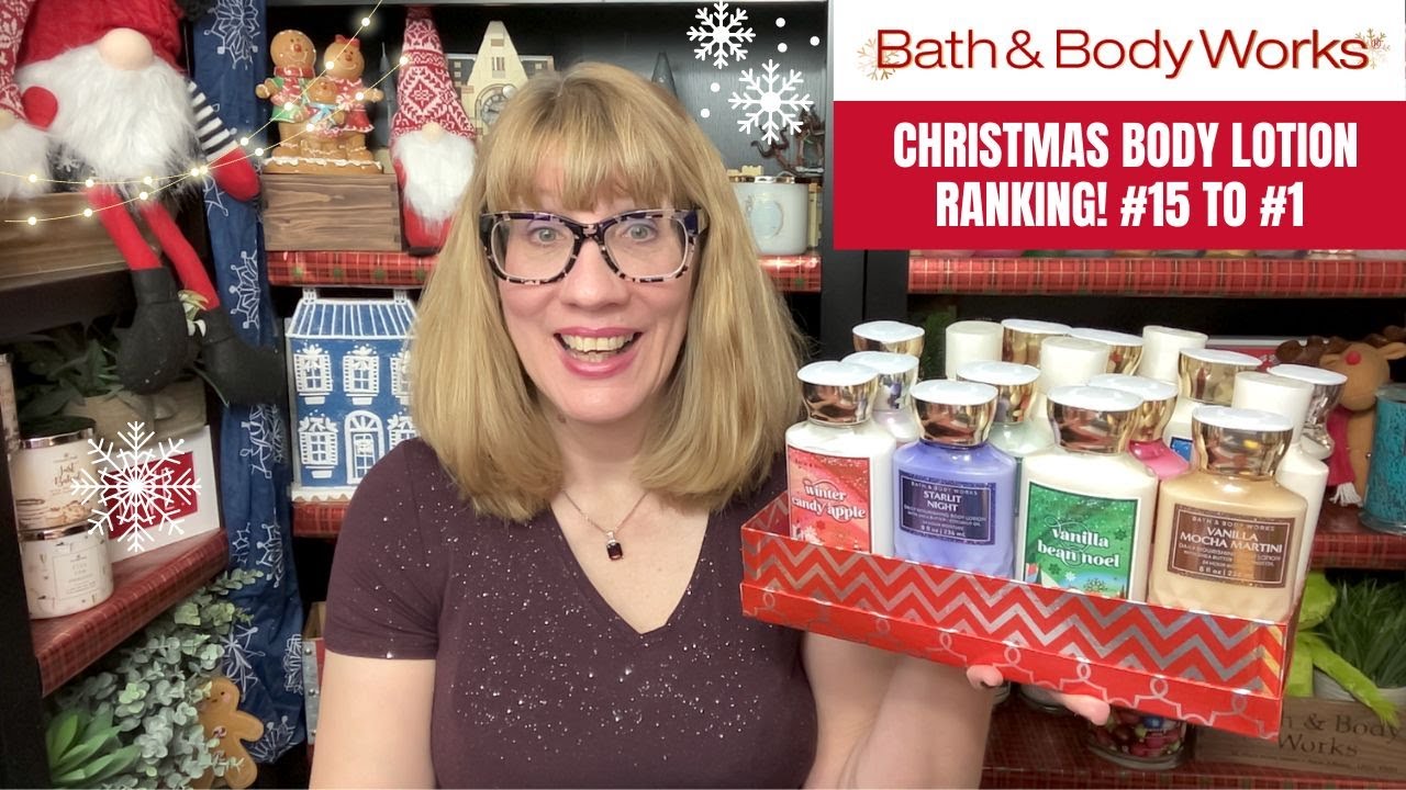 Bath & Body Works CHRISTMAS BODY LOTION RANKING! #1 + I NEW GIFT - YouTube