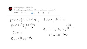 Introduction to Difference Equations: Solving Fibonacci Sequence as an Example