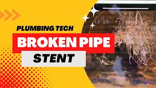 Installing a Pipe Stent - Broken Clay Pipe from Tree Roots Rocket Plumbing