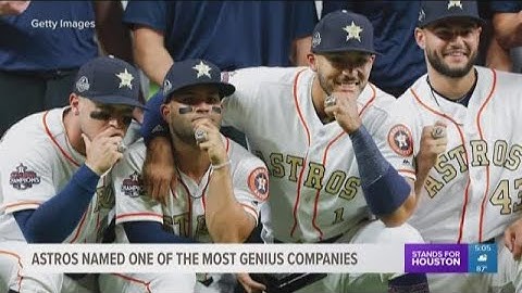 Astros named one of the most genius companies