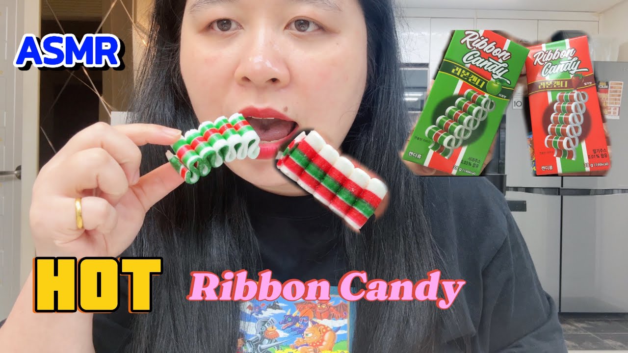 ASMR Ribbon Candy Mukbang | 먹방 | - YouTube