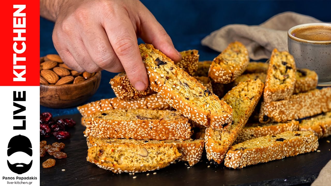 💯Χωρίς Ζύμωμα (Νηστίσιμα) Διπλοφουρνιστά  Παξιμαδάκια Αμυγδάλου με άρωμα Πορτοκαλιού👌Εύκολη Συνταγή!