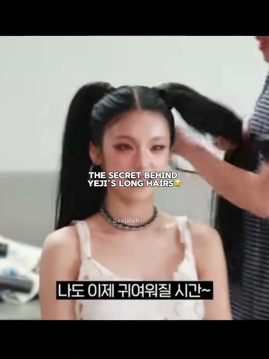 secret behind yeji long hair😭 #itzy #yeji #ryujin #lia #yuna #midzy #recommended #explore #shorts