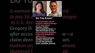 A woman has been ordered to pay $8.4 million in damages to U.S. Army Colonel Gregory D. Gadson.