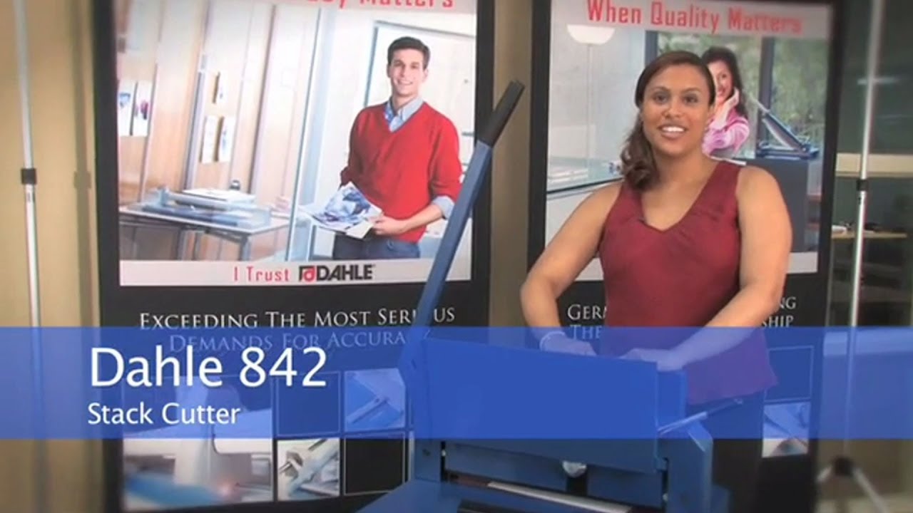 Dahle 842 Stack Paper Cutter - YouTube