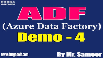 ADF (Azure Data Factory) tutorials || Demo - 4 || by Mr. Sameer On 23-08-2022 @7PM IST
