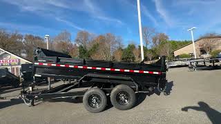 2025 Sure-Trac 7 x 14 HD Low Profile Dump Trailer  14K Telescopic